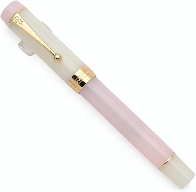 JINHAO 100 Fountain Pen with Ink Converter (Medium Nib 0.7mm, Light Pink)