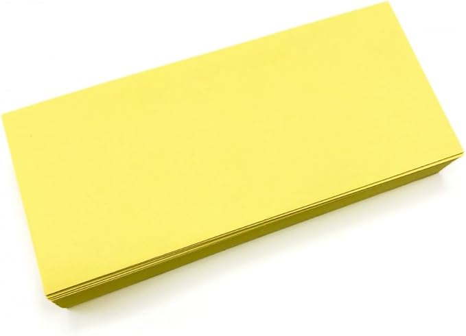 Limited Papers (TM) No. 10 Regular Standard Mailing Envelope - Pastel - Soft - 24 Pound (4.8 inch x 9.5 inch) - Announcement, Invoices, Checks, Letters, Contracts, Business Envelopes (Canary, 2500)