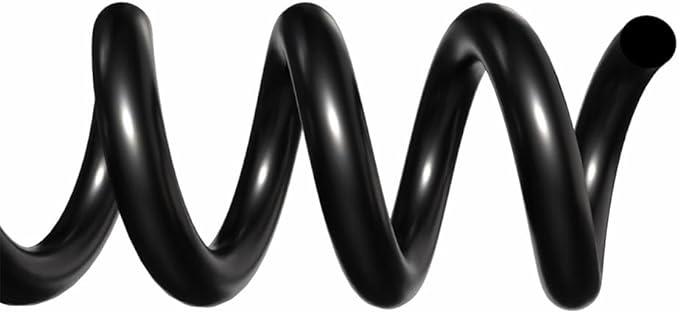 TruBind 10mm (3/8 in.) Spiral Binding Coils for Reports, Presentations and Proposals | 4:1 Pitch | 12 in. Length | Black | 75 Sheets Binding Capacity | 100 Pack
