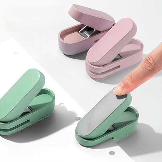Magnoloran 2 Pack Single Hole Punch, 1/4 inch Mini Small Hole Puncher Heavy Duty Paper Hole Puncher Small Hole Punch One Hole Puncher for Crafts Paper Cards Tags Scrapbook-Pink&Green
