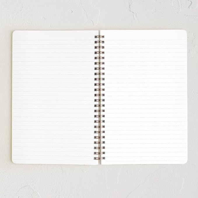 Minted Pomme Notebook, Writing Journal for Notes & Journaling, Durable Acrylic Free Cover, Apple Illustration Simple Modern Art Design, Spiral Bound Journal Notebook with 80 Lined Pages, 5.5" x 8.5"