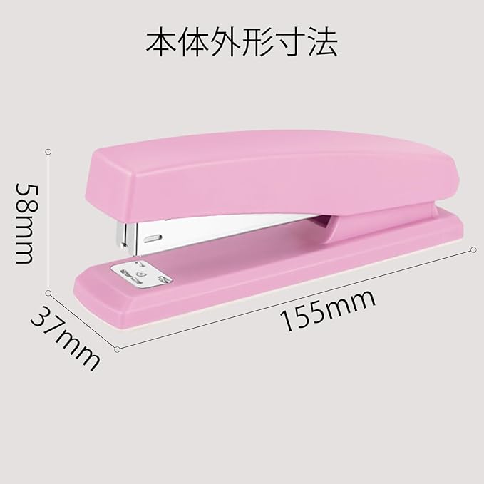 Deli Stapler, Desktop Stapler, Office Stapler, 25 Sheet Capacity, Includes 1000 Staples and Staple Remover, Pink