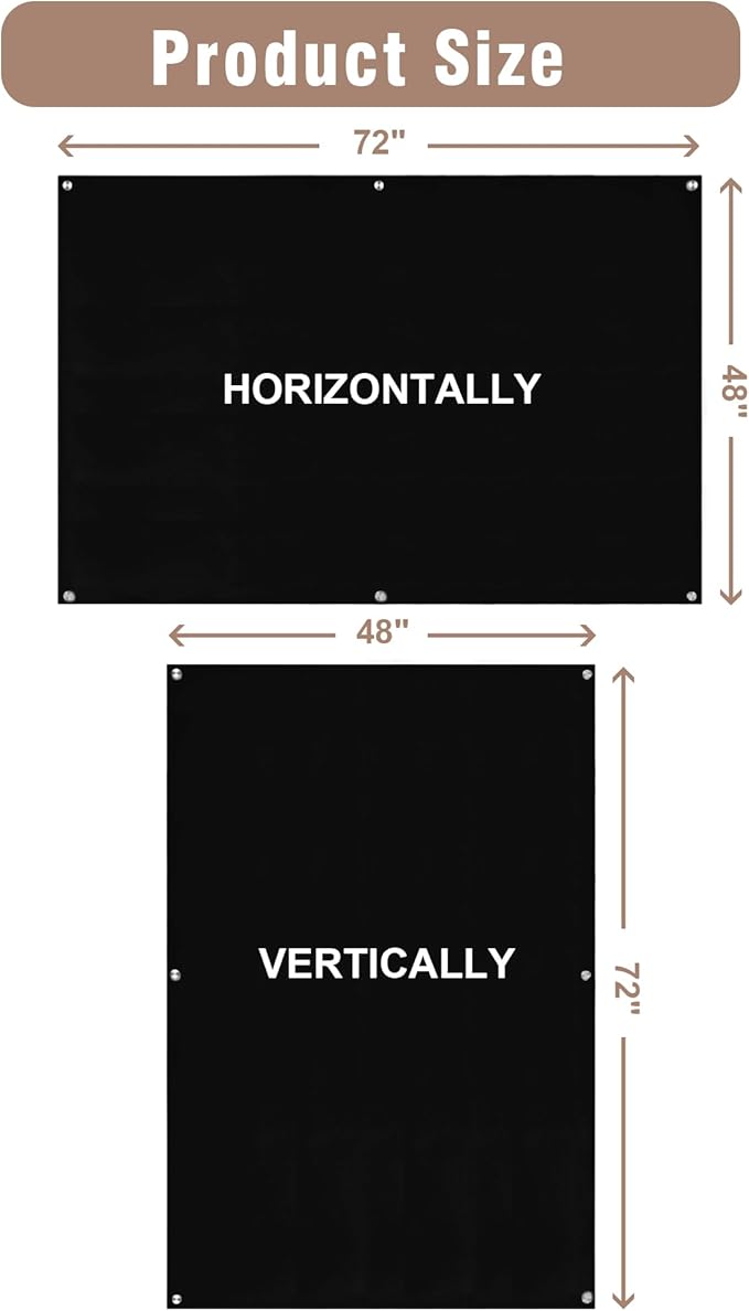 Magnetic Glass Whiteboard,72"x48" Wall Mounted Frameless Dry Erase Board for Office, Home & School Black