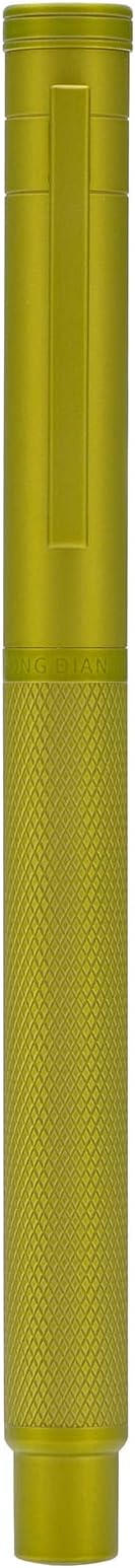 Hongdian 1851 Mustard Yellow Forest Fountain Pen Medium Nib, Classic Design with Converter and Metal Pen Case