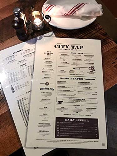StoreSMART® - Rigid Plastic Menu - 8.5" x 14" - 200-Pack - HPP812X14-MENU-200