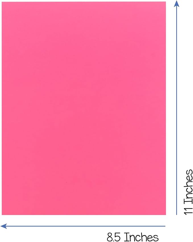 Hygloss Bright Colored Cardstock - 8.5x11-Inch, 12 Assorted Colors, 240 Sheets, 65 lb/ 176 gsm, Fade-Resistant, Acid-Free Color Card Stock Paper
