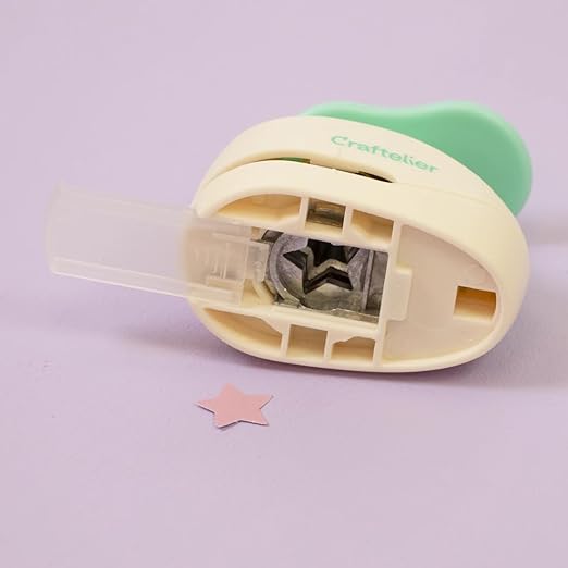 Craftelier - 5/8 Inch Star Hole Punch with Lever Press ā Star Hole Puncher for Paper Crafts | Punch for Scrapbooking, DIY Cards & Journals | Hole Punch Shapes for Paper & Cardstock.