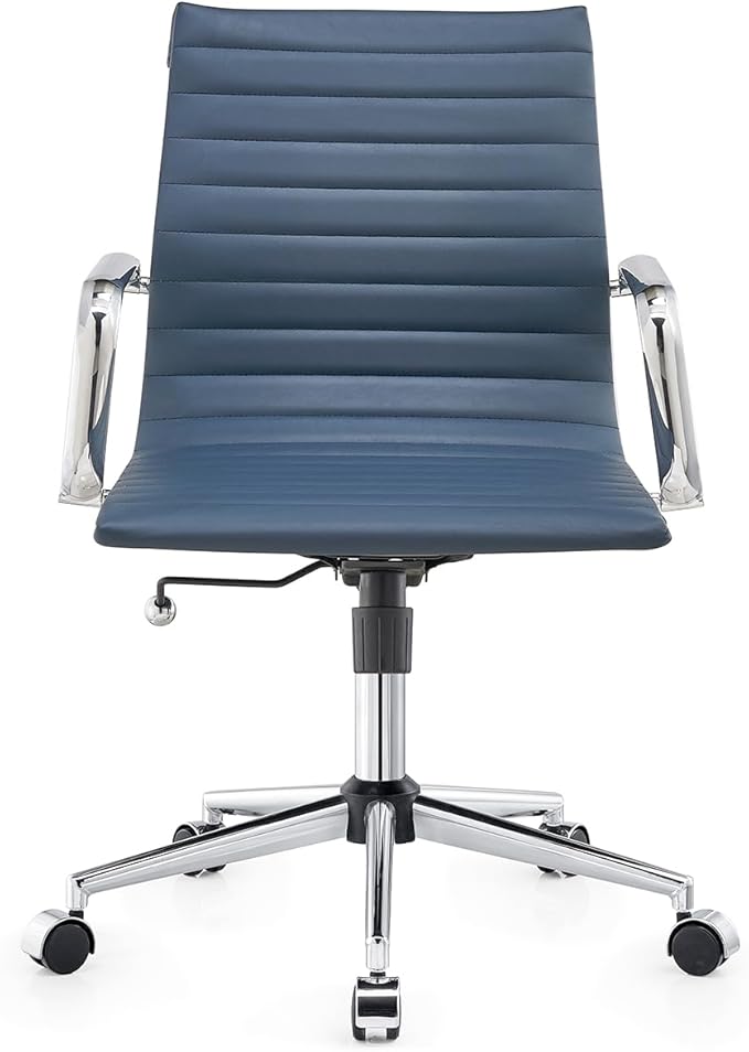 Chair, Desk Computer Chair ,with Armrests ,Ergonomic Office Chair for Home and Office, 17.32 x 22.83 x 35.43 inches, Multiple Colors (Navy)