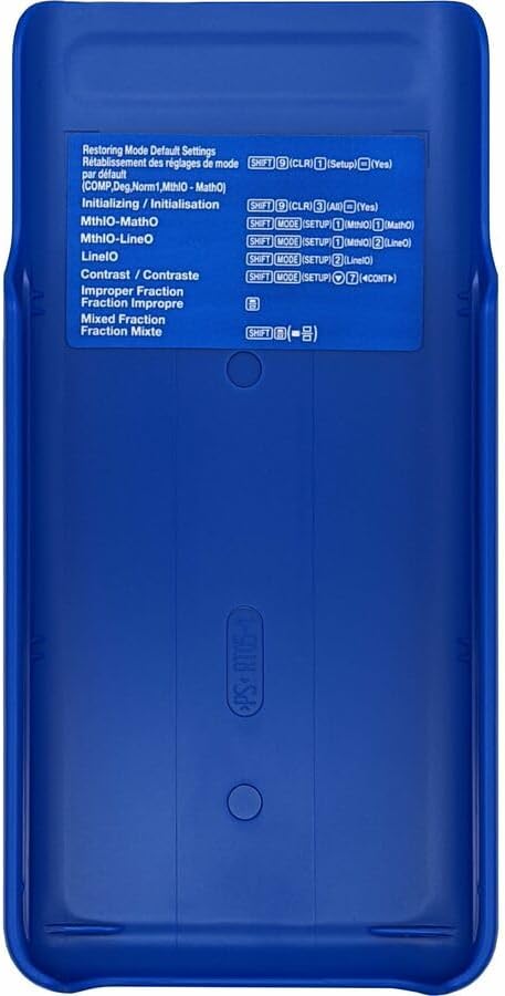 Casio fx-300ES Plus 2nd Edition – Standard Scientific Calculator | 262 Functions, Natural Textbook Display℠ | Ideal for Middle School, High School Math, Statistics & Algebra | Blue (Pack of 2)