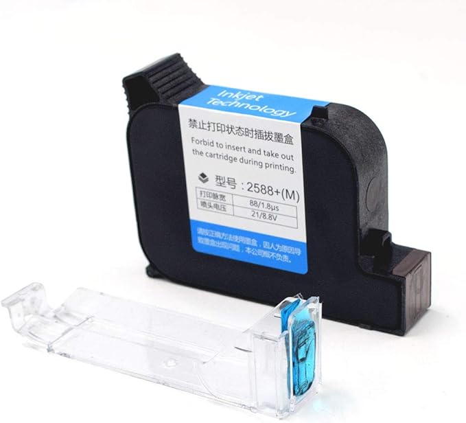 TOAUTO Original Portable Ink Cartridge Quick-Dry Replacement 42ml Ink Cartridge for Handheld Inkjet Printer Coding Machine(Black)