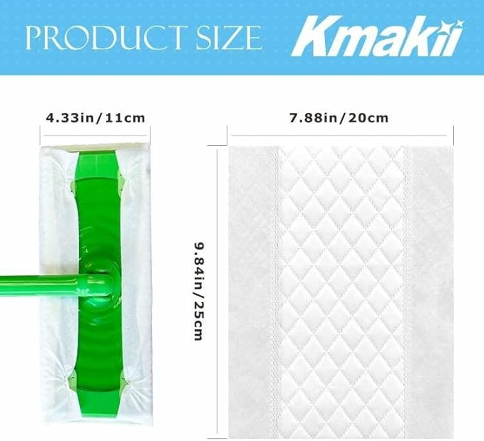 KMAKII Microfiber Dusting Cloths, Diamond Pattern, Disposable Cleaning Cloths for Floor, Furniture, Glass, Electronics, High Absorbency, Sheets, 8.7×11.8 inches (180)