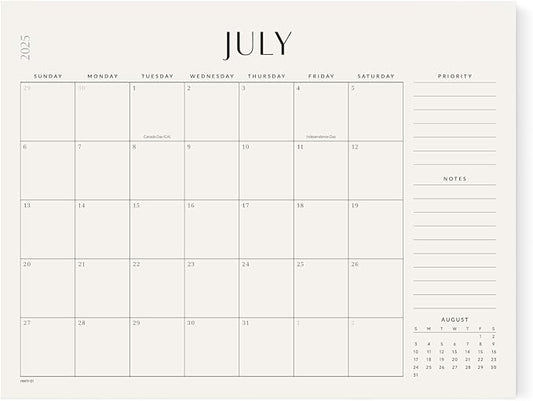 Jotsome Desk Calendar 2025-2026, Academic Desk Pad Calendar From July 2025 to December 2026 22x17 inch, Desk Blotter Calendar for Home and Office, Easy Planning (Jul 2025 - Dec 2026, Extra Large)