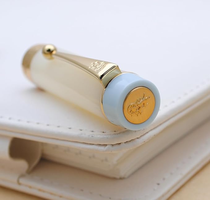 JINHAO 100 Fountain Pen with Ink Converter (Medium Nib 0.7mm, Light Blue)