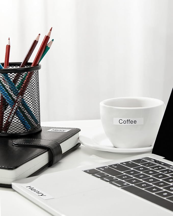 5-Pack TZe-251 TZ Tape 24mm 0.94 Laminated White Compatible for Brother P Touch Label Tape TZe 251 TZe251 TZ-251 for Ptouch PT-D600 PT-D610BT PT-D600VP PT-P710BT PT-P700 Label Maker, 1 Inch x 26.2 Ft