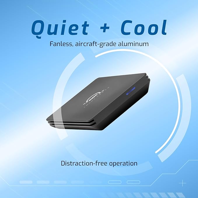 OWC 4TB Envoy Pro FX Portable Rugged External NVMe M.2 SSD Drive Thunderbolt 3, USB3.2 USB-C, up to 2800MB/s speeds, Drop/Shock Resistant Compatible with Mac and PC