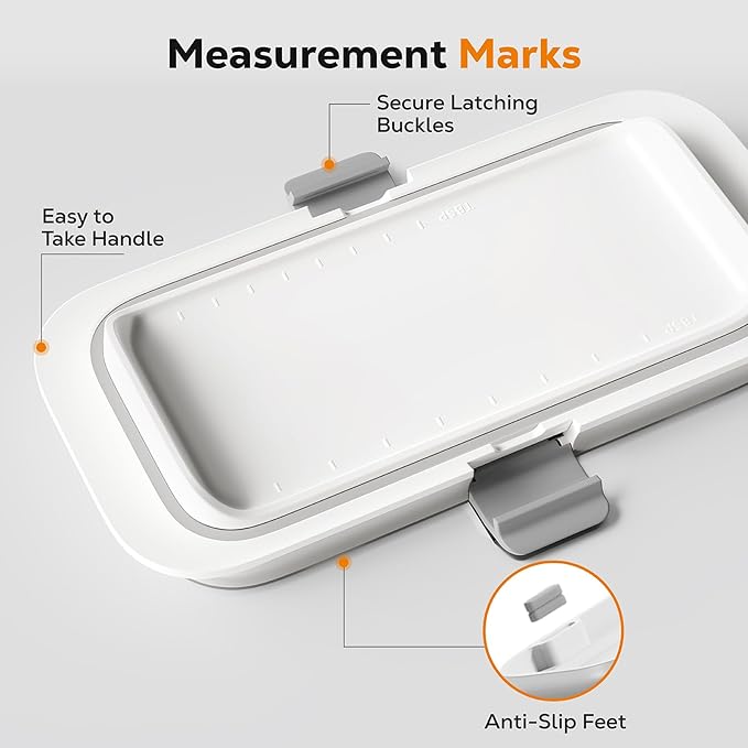 Pisol Large Butter Dish with Lid for Countertop and Fridge Refrigerator Door Shelf, Airtight 250g Butter Keeper for East Coast/West Coast/European/Kerrygold Butter/French Butter/Cream Cheese