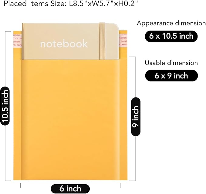 Fuxury Kraft Bubble Mailer 6x10 Inch 600 Pack,Strong Adhesion Padded Envelopes Bulk,Self Seal Bubble Envelopes, Waterproof Cushioned Padded Mailers Packaging for Small Business,#0 Mailers Yellow