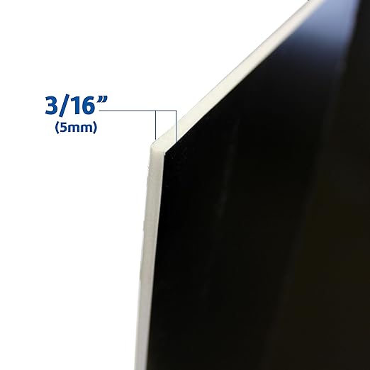 Flipside Products 36” x 48” Foam Project Boards for Presentations, Science Fair, School Projects, Event Displays and Trifold Picture Board - Black - 3 Pack