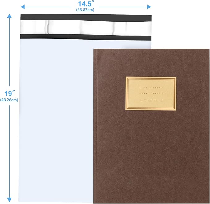 Poly Mailers 14.5x19, Large Poly Mailers 100 Pack, Shipping Mailers with Self Seal Adhesive, Waterproof and Tear-Proof Mailers Poly Bags for Small Business (White)