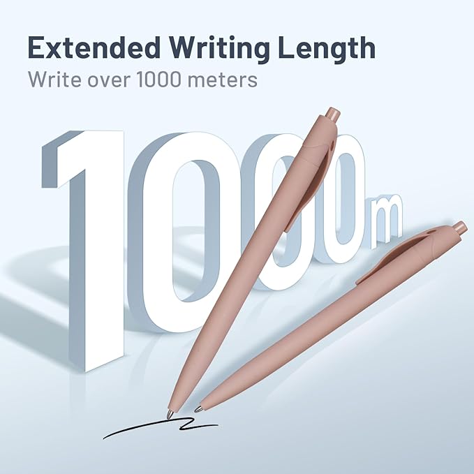 BallPoint Pens, 50 Pack (BLACK Ink),Bulk Pens, Pale Dogwood Pink Barrel,Click Pens for Office Home and School, Retractable Ballpoint Pens, Medium Point, 1.00MM (Pale Dogwood Pink)