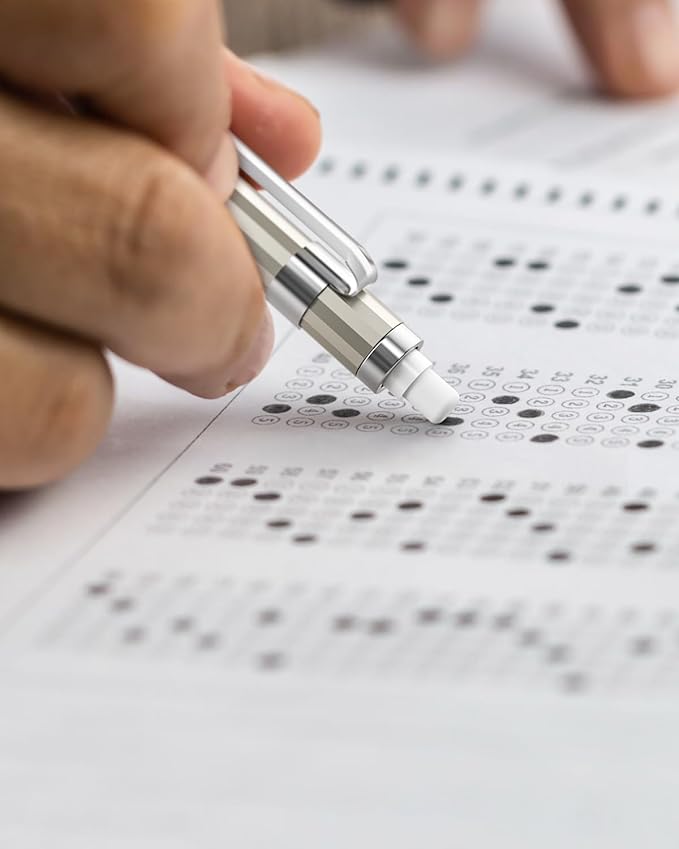 Nicpro 4 Pack Metal Mechanical Pencil Set 0.9mm, MB1000 Lead Drafting Pencil 0.9 mm with 8 Tube HB #2 Lead Refill, 3PCS 4B Eraser, 9 Cap Eraser for Artist Writing, Sketching, Drawing- Come with Case