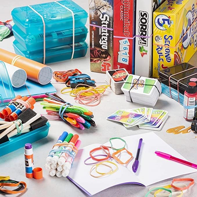 PlasticMill Green Rubber Bands Size 33 (3 1/2" x 1/8") - #33 Colored Rubber Bands Office Supplies - Strong, Elastic Bands for Crafts, Balloon Garland, Cash, File Folders (100-Pack)