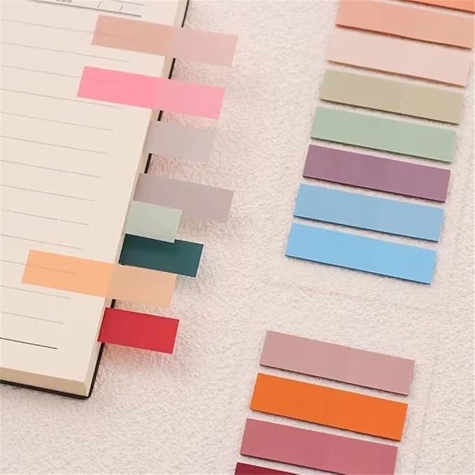 200 Pcs Blue Sticky Index Tabs, Page Markers Notes Tabs Writable and Repositionable Book Flags Tabs Strip Index Tabs Self-Stick Note Pads Index Tabs for Page Marking Classify File