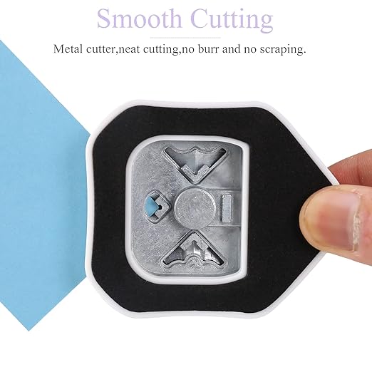LOONENG 3 Way Beauty Shape Corner Punch, 3 in 1 Corner Paper Punch for Paper Crafts, Laminate, Cardstock, Business Card, DIY Projects, Photo, Card Making and Scrapbooking