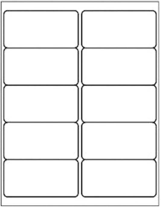 10 Up - Shipping Address Labels - 2" x 4" - 50000 Labels