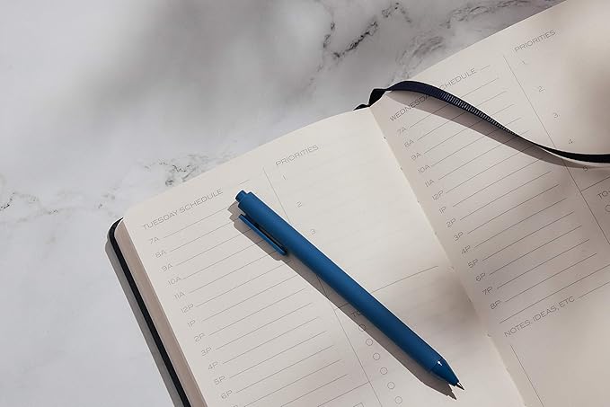 ANECDOTE. Gel Pens, Black Ink (12 Pack), Retractable Set, Cute Fine Point (0.5mm), Smooth Writing With Chic & Fun Design for Journaling (Set of 12)