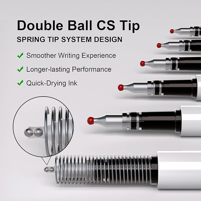 Black Gel Pens Refills,Retractable Gel Ink Pen Refills Bulk,pen refills for twist pens,Fine Point 0.5mm Black Ink, Smooth Writing Retractable Click Pen Refills(15 Pcs Black Ink-0.5mm)