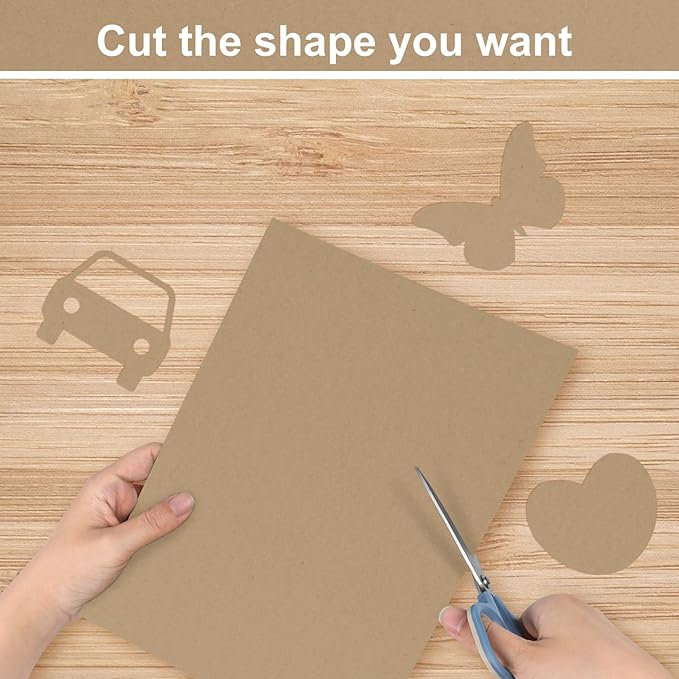 OcePor 100 Sheets Brown Cardstock Paper, Colored Printer Paper 8.5 x 11, Card Stock Thick Construction for Craft,Scrapbook,Office Printing, Invitations, Certificates,92 lb/250gsm