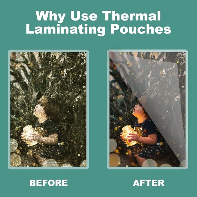 BESTEASY Thermal Laminating Pouches, 5 mil Thick, Clear 9 x 11.5 Inch Laminating Sheet Paper for Laminator, Holds 8.5 x 11 Inch Letter Size Sheets(1000 Pack)