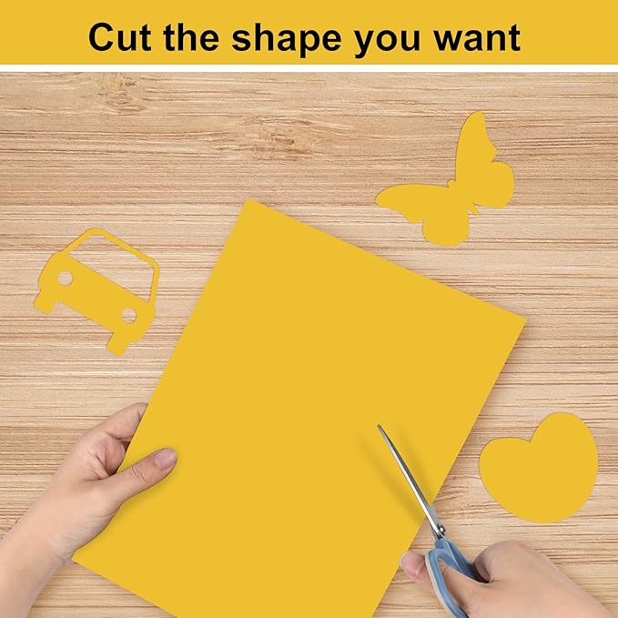 OcePor 100 Sheets Yellow Cardstock Paper, Colored Printer Paper 8.5 x 11, Card Stock Thick Construction for Craft,Scrapbook,Office Printing, Invitations, Certificates,92 lb/250gsm
