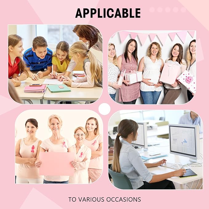 Fulmoon 50 Pcs Ballpoint Pens Bulk Retractable Comfortable Writing Pens Cute Back to School Supplies in Medium Point 1.0 mm for Teacher Student Bridal Shower Baby Shower (White)