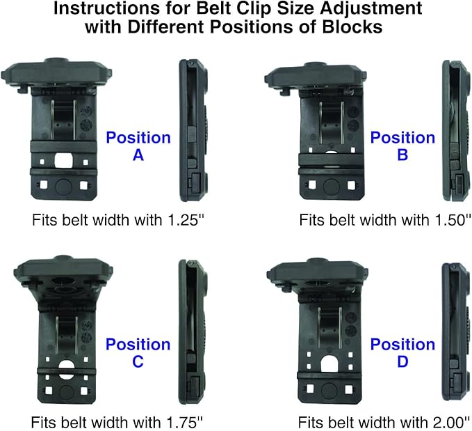 OWB Polymer Double Magazine Holster Ambidextrous Carrier, Fits 9mm/.40 Calibers Double Stack Magazines of Glock, S&W, Sig Sauer, Springfield, Taurus, Beretta, Ruger, Walther, Canik, Colt, CZ, H&K