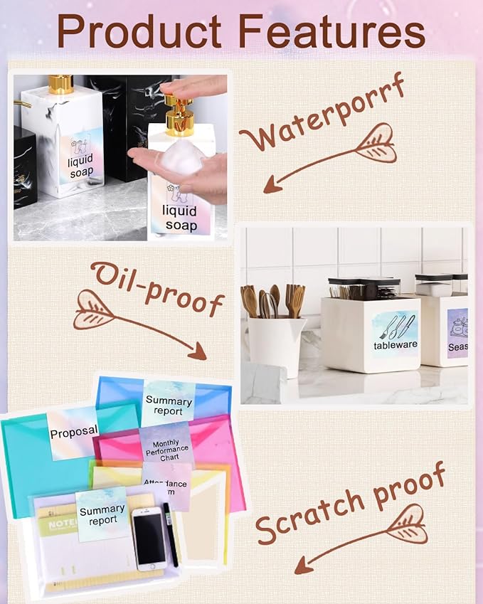 2''×2‘’ Flower Thermal Sticker Labels, Self-Adhesive 2 Inch Round Direct Thermal Labels, Multi-Purpose Sticker Label for DIY Logo Design,Name Tag,QR Code, 500 pcs/1 Roll, Starry Sky