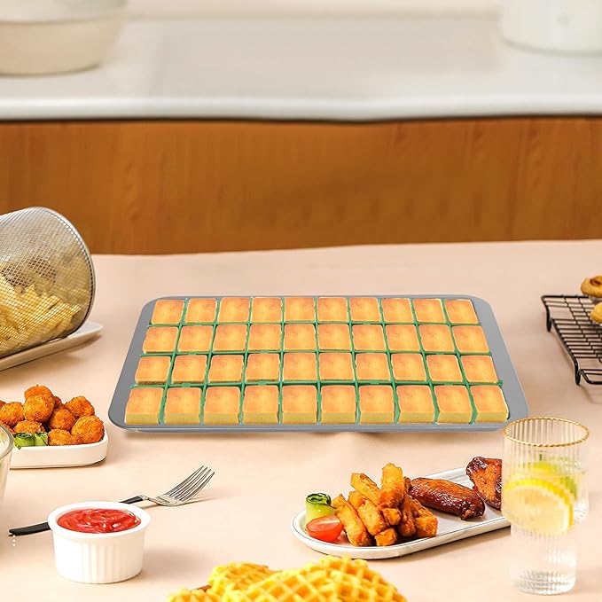 2 Sets Freeze Dryer Tray Dividers Medium, Freeze Dryer Accessories for Harvest Right, Non-Stick Dividers for Fruits, Vegetables, Meals(Green)