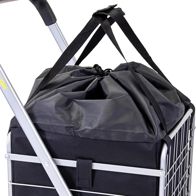 dbest Products Cruiser Cart Deluxe Premium Liner Bag 15. 5" X 17" X 20. 5" (Only Cover, Handcart not Included) Shopping Laundry with Easy Detachable Hook and Loop Attachments.