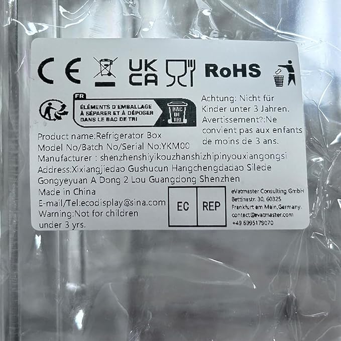 YekouMax Fridge Drawer Organizer, Refrigerator Organizer Bins, Pull Out with Handle, Shelf Holder Storage Box, Clear Container for Food, Drinks, Fit for Fridge Shelf Under 0.6" (1 Pack Medium)