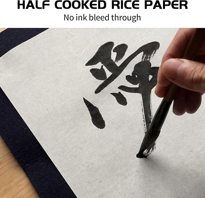 50/100 Sheets FIVEIZERO A4 Mulberry Paper Sheets Natural Fiber Rice Papers,8.3x11.7in Natural Decoupage Tissue Paper for Writing Painting, Decorative &Card Making Papers DIY Craft