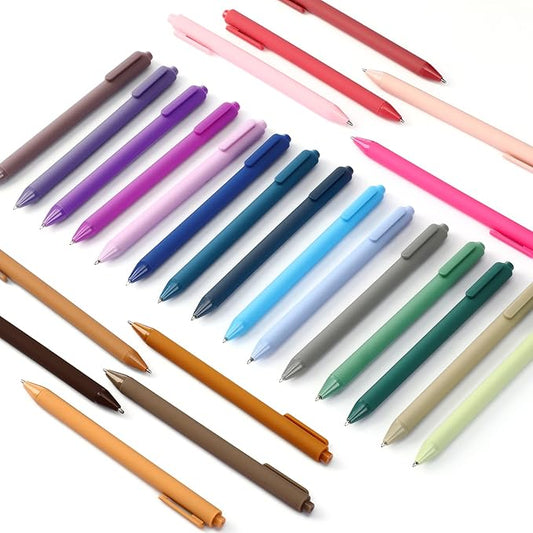 100 Pcs Ballpoint Pens Bulk Retractable Writing 1. 0 mm Black Ink Cute Pens Smooth Writing Color Fancy Gift for Teacher Student Employee Office School Home Baby Shower Supplies (Morandi)