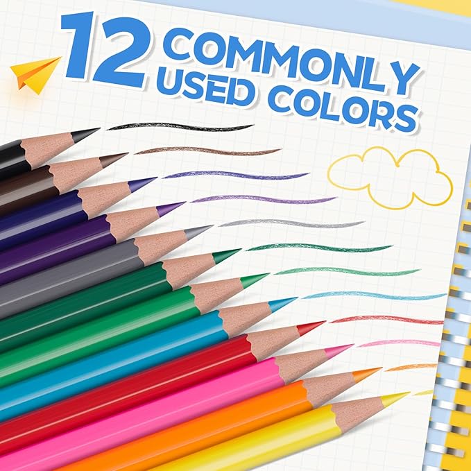 Aigybobo 432 Count Colored Pencils Bulk, 36 Pack Colored Pencils for Kids 12 Colors, Pre-sharpened Color Pencils, Bulk Coloring Pencils School Supplies for Teachers, Classroom Prizes, Art Supplies