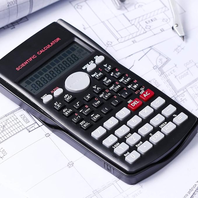 Mr. Pen- Scientific Calculators, 24 Pack, 2 Line, 240 Functions, 12 Digit Math Calculator Scientific with Protective Hardcover Bulk