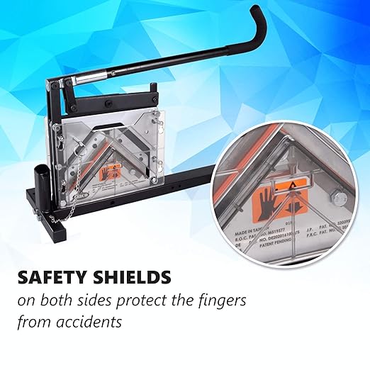 IDL Packaging AC-110 Portable Cutter for Cardboard Edge Protectors up to 4" x 4" x 0.4" Size - Heavy-Duty Tool for V-Board Cardboard Corners of Various Length - Stationary or Fully Portable Use