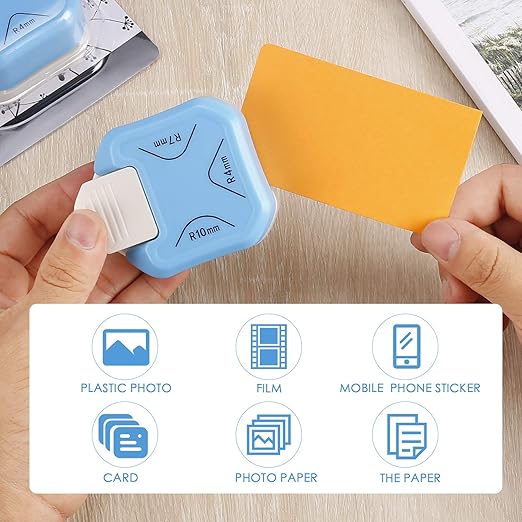 MyArTool 3 in 1 Corner Rounder Punch, 4mm, 7mm, 10mm 3 Way Corner Cutter for Paper Crafts, Laminate, DIY Projects, Photo Corner, Card Making and Scrapbooking