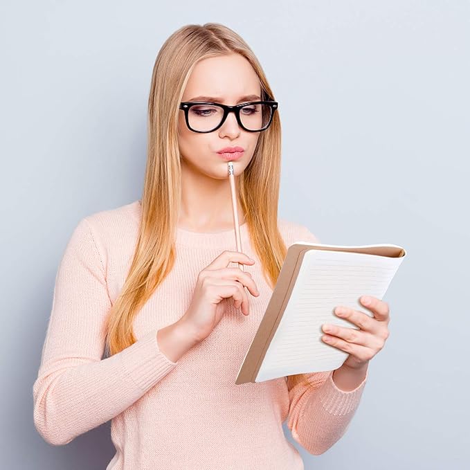 Large College Ruled Notebook Journals Bulk with Thick Lined Paper, 60 Pages, 8.5x11 inch, Composition Diary Subject Notebooks Planner for Travelers Students Office, Kraft Journal Set, 12 Pack