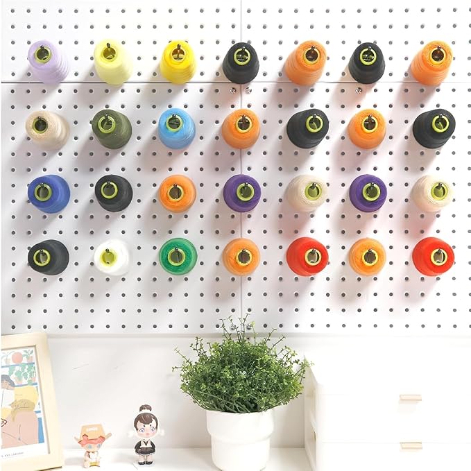 HUHOLE Pegboard Hooks 4 Inch 50PC, Ideal Garage Organization, Wall Storage Tool Organizer, Fit 1/4" 1/8" Peg Board with Plastic Tip (Silver, 4 Inch)