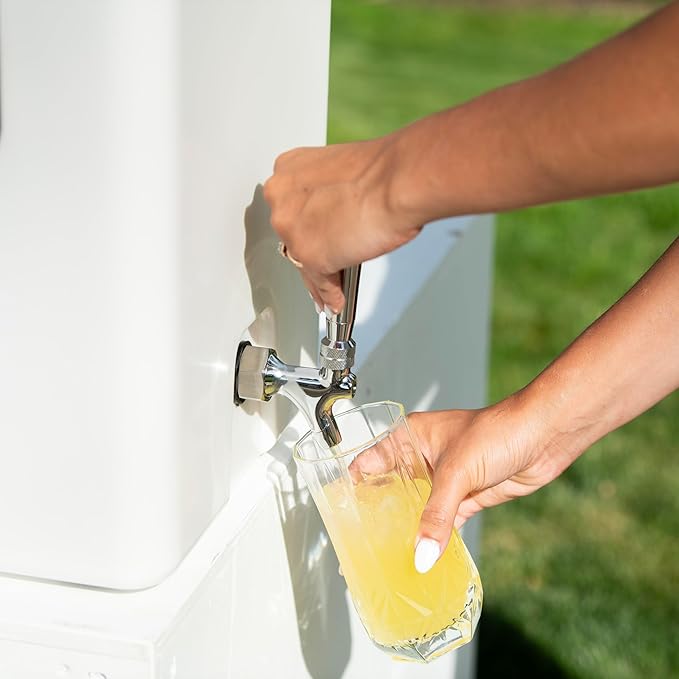 Bevanda - Sperse 5 Gallon Drink Dispenser - Large Insulated Stainless Steel Water and Beverage Dispenser - Ideal for Parties, Camping Trips, and Outdoor Events - Leakproof, Durable, Portable (White)