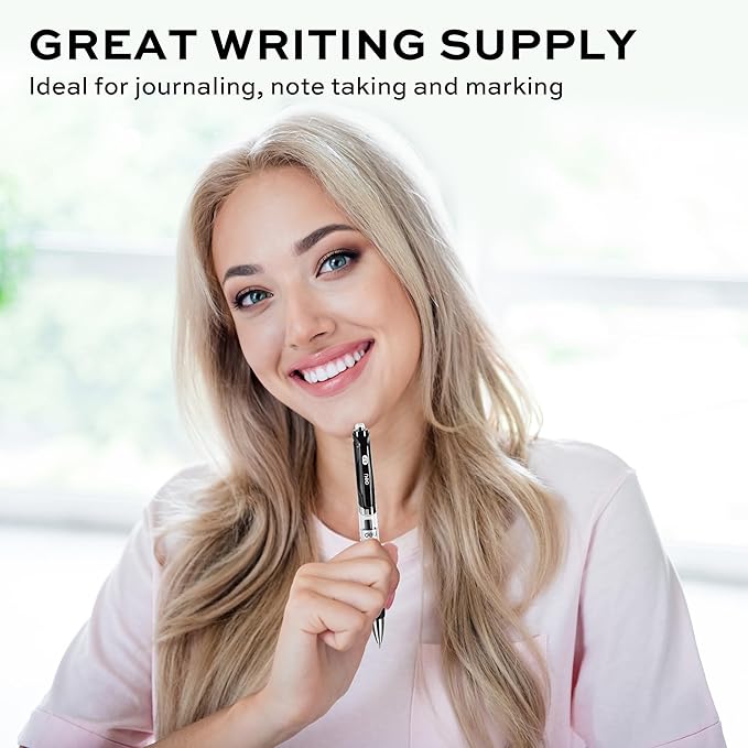 deli Gel Pen Refills, 60 Pcs Retractable Pen Refills Black Ink, Medium Point 0.7mm, Smooth Writing, Fast Dry, No Bleed for Journaling Note Taking, Home School Office Supplies